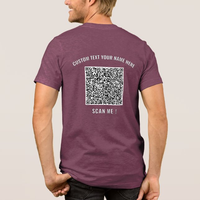 Envie Seu Código QR Adicionar Texto Personalizado (Verso)
