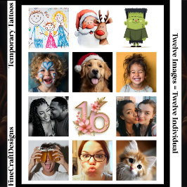 Envie Sua Foto, Logotipo, Arte - 12 Diferentes Per