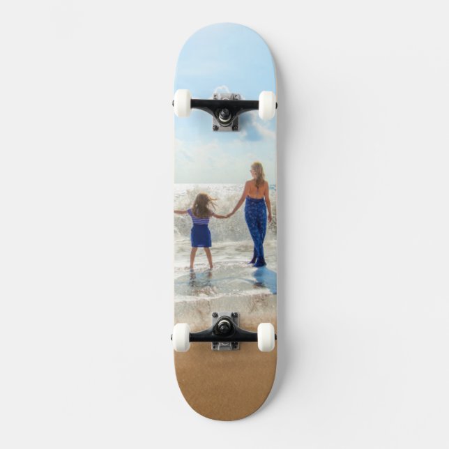 Envie Sua Foto Skateboard Faça Foto Presente (Frente)