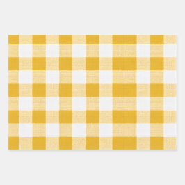 Envoltório Golden Gingham da coleção Golden hour
