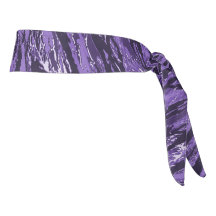 Envoltório listrado roxo da cabeça de Camo
