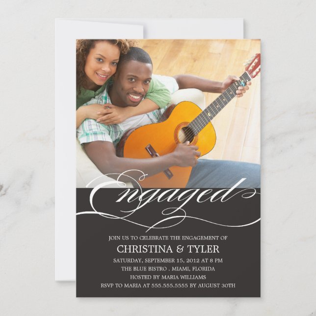 ENVOLVIDO! | CONVITE À FESTA DE NOIVADO (Frente)