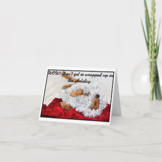 Envolvido no cartão de nota do feriado