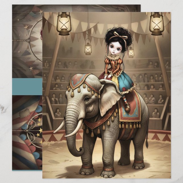 Ephemera Dark Circus Doll (Frente/Verso)