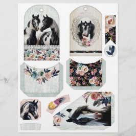 Ephemera de Diário de Lixo com Cavalos de Pinto Bo