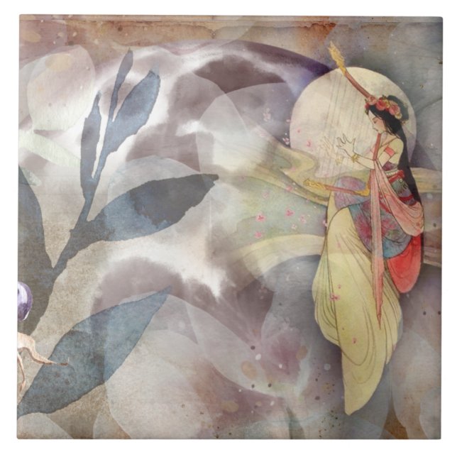 Ephemera Decoupage Vintage Fada (Frente)