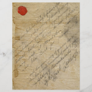 Ephemera Do Bloco De Papéis de carta Vintage