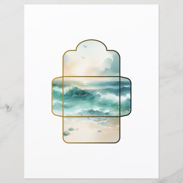 Ephemera Mini Envelopes Scrapbooking Junk Diário (Frente)