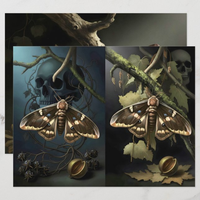 Ephemera Sheet - Woodland Moth (Frente/Verso)