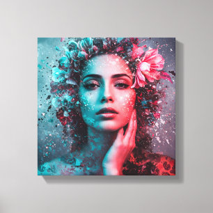 Ephemeral Bloom Stretch Canvas Impressão