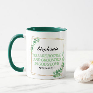 Ephesianos 3:17 Você Está Enraizado Em Caneca Pers