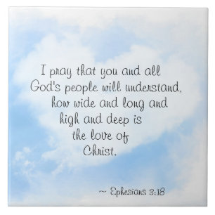 Ephesianos 3:18 Quão vasto e profundo é o amor pel