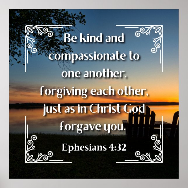 Ephesianos 4:32 poster (Frente)