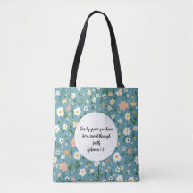 Ephesians 2:8 Christian Tote Bag