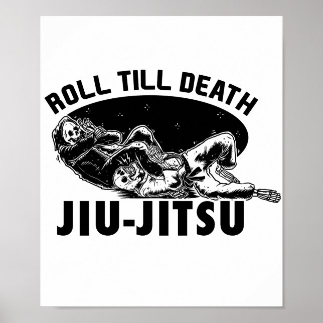 Epic Bjj Grim Reaper Jiu-jitsu Armbar poster (Frente)