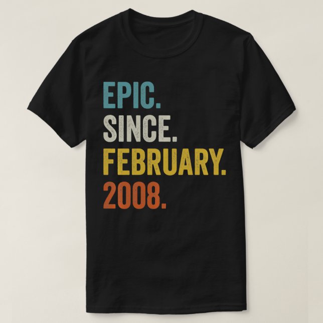 Epic Desde Fevereiro De 2008 14 Birthday Pullover (Frente do Design)