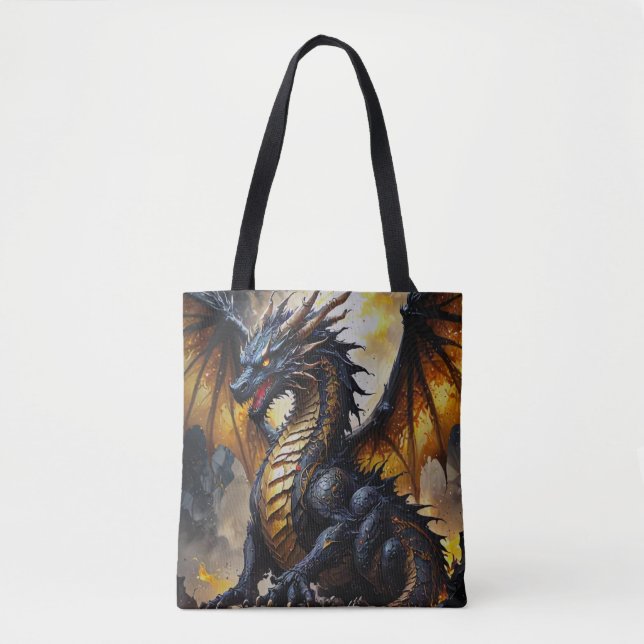 Epic Dragon Fantasy Tote Bag (Frente)