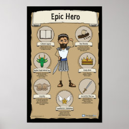 Epic Hero Classroom Posters - plano de fundo PRETO