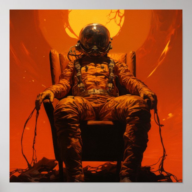 Epic Journey: Captivando o Poster do Spacescape em (Frente)