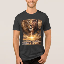 Epic Lion and Warrior Sunset