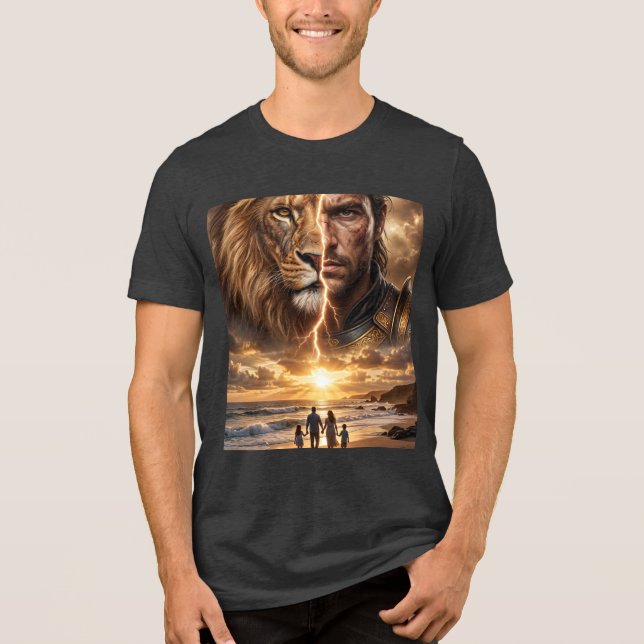 Epic Lion and Warrior Sunset  (Frente)