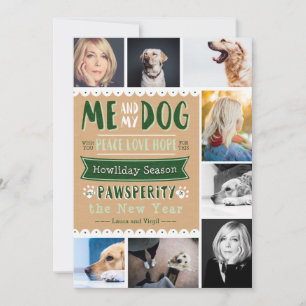 EPIC Me and My Dog 5x7 Cartões de fotos (8 imagens
