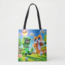 Epic Minecraft Inspirado por Toddler Tote Bag Cat 