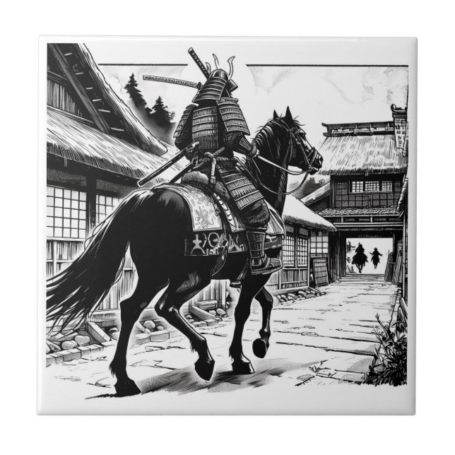 Epic Samurai Rider Impressão de Arte de Manga (Frente)