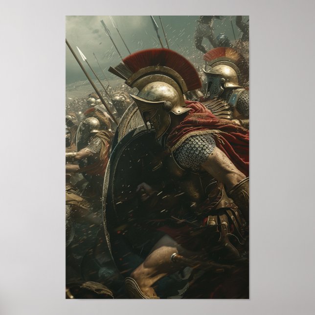 Epic Spartan Warriors Batalha Poster (Frente)