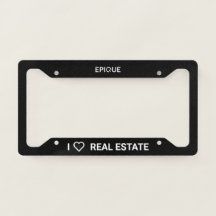 Epique I Heart Implate Licate Plate Cobrir