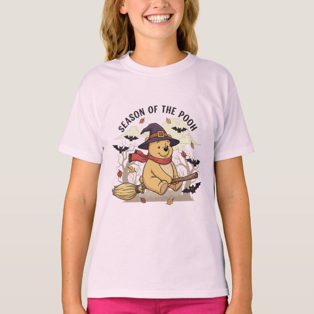 Época da Camisa do Pooh Halloween | Bruxa Bonita (Frente)