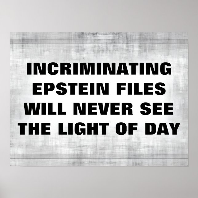 Epstein Files Poster (Frente)
