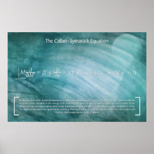 Equação Callan-Symanzik - Poster de Matemática