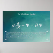 Equação de Schrödinger - Poster de Matemática