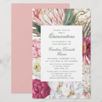 Equação Elegante Quinceañera Watercolor Floral