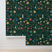 Equações e Átomos Químicos de Quadro de Escola Ver