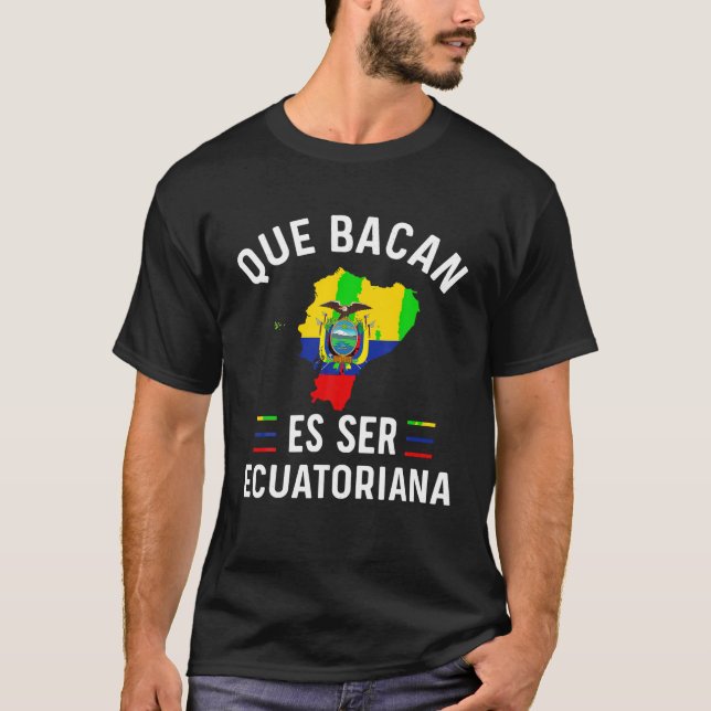 Equador Bandeira Equatoriana Camiseta De Ecuatoria (Frente)