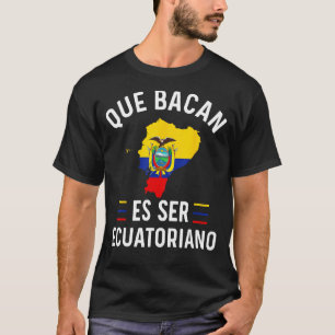 Equador Mapa de Bandeiras do Equador Camiseta Home