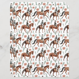 Equestrian Scrapbook Paper
