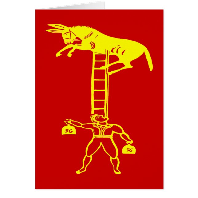 Equilibrando um ~ vivo do asno MUDE o cartão da (Frente)