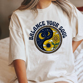Equilibre Sua Alma Yin Yang Girassol Lua Celestia