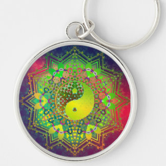 Equilíbrio Geométrico YIn Yang Chaveiro