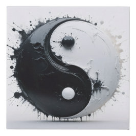 Equilíbrio no movimento - Abstrato Yin Yang Art
