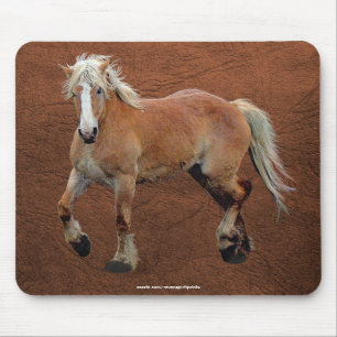 Eqüino-amante belga Mousepad do cavalo de esboço