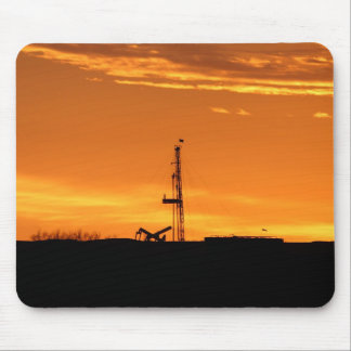 Equipamento do Workover no por do sol Mousepad