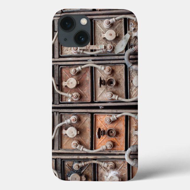 Equipamento industrial em mina abandonada em Butte (Verso)