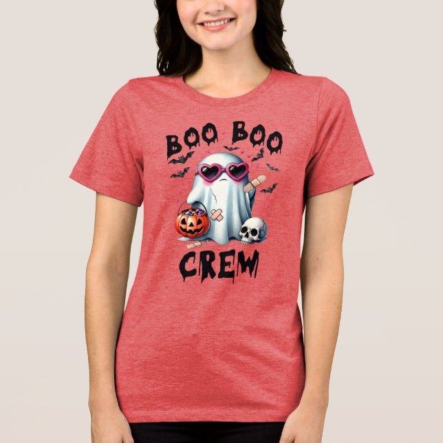 Equipe Boo Boo Fantasma Bonito Halloween (Frente)