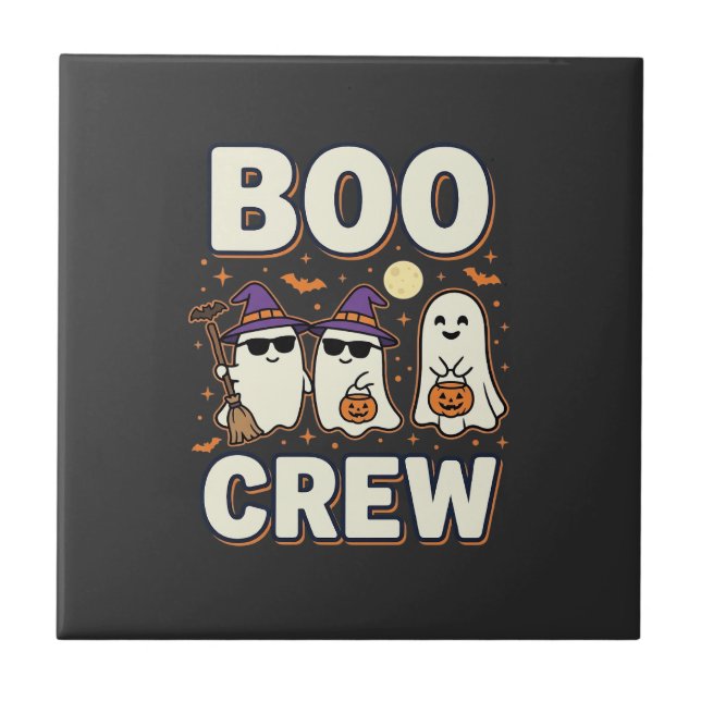 Equipe Boo Fantasmas de Halloween Design Vetorial_ (Frente)
