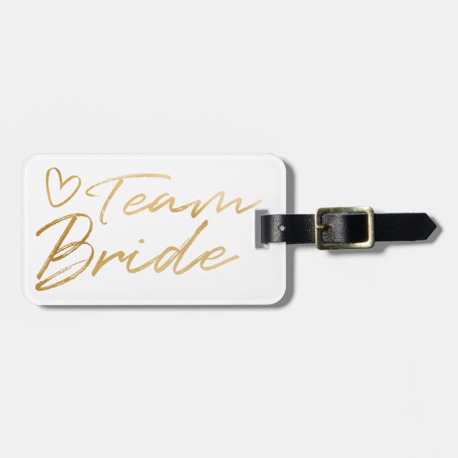 Equipe Brid - etiqueta de mala falsa Dourada (Frente Horizontal)