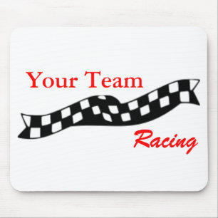Equipe Checkered Mousepad da raça da rusga da